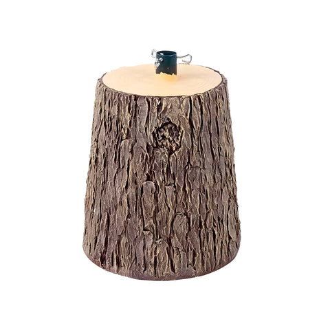 Standaard voor kerstboom in de vorm van een boomstam, 33x27xh55 cm
