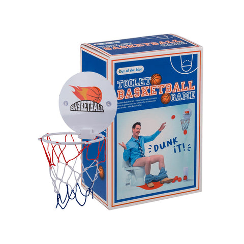 Wc-basketbalspel – set van 7 stuks met basket en bal