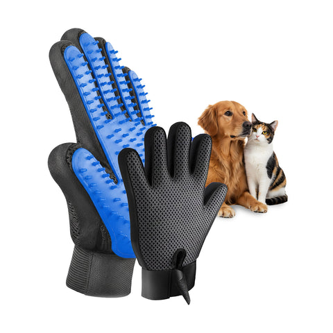 Gant doux de toilettage pour chiens et chats avec dragonne réglable