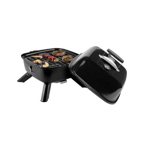Draagbare elektrische barbecue 2-in-1 met verwijderbaar grillrooster, 2000 W