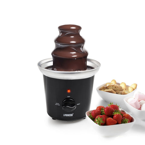 Fontaine électrique à chocolat en cascade avec LED lumineuse 32w noire