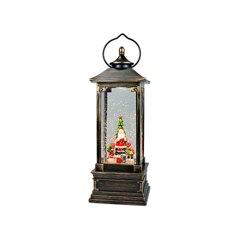Lanterne de Noël animée avec musique et lumières LED