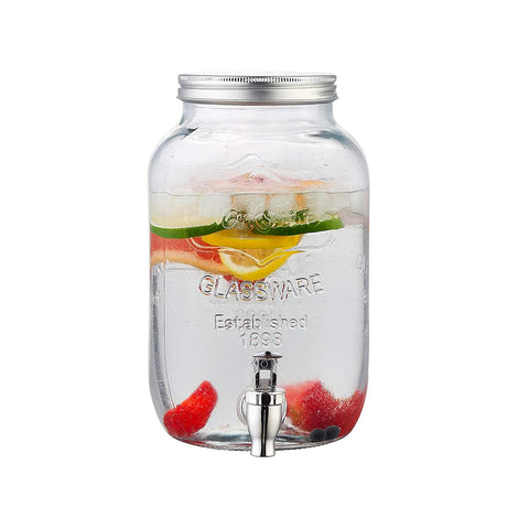 Glazen drankendispenser, 4 l