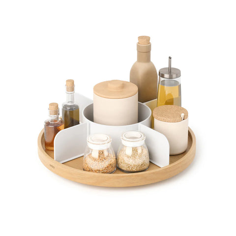 Ronde draaibare organizer met 5 vakken, 30 cm