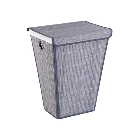 Panier à linge conique en bambou gris