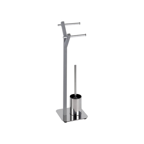 Staande toiletrol- en toiletborstelhouder Boom