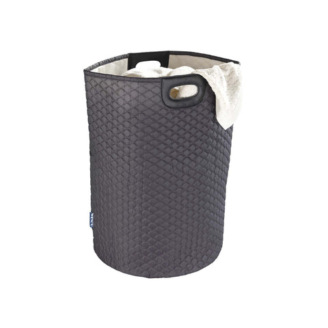 Panier à linge Wabo gris 75l 40x40x60cm