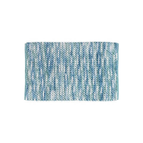 Blauw badkamertapijt 60x90 cm