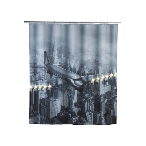 Polyester douchegordijn met ledverlichting