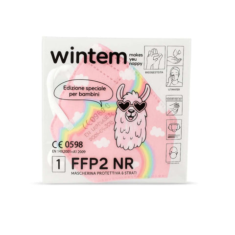Lot de 50 masques FFP2 de protection pour enfants, respirants et filtrants, 5 couches