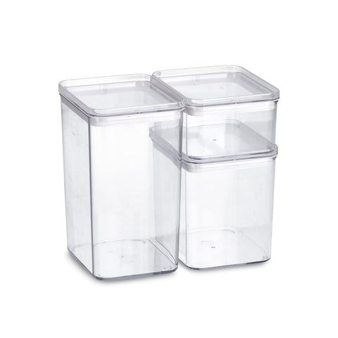 Set van 3 kunststof voedselbakjes