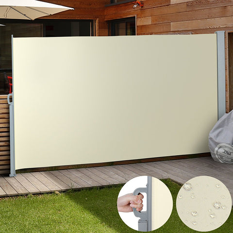 Beige zonwerend windscherm 180x300 cm