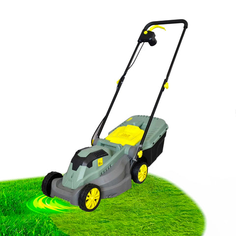 Tondeuse électrique avec bac de 30l et roues de 14cm 230v - 50hz 1200w