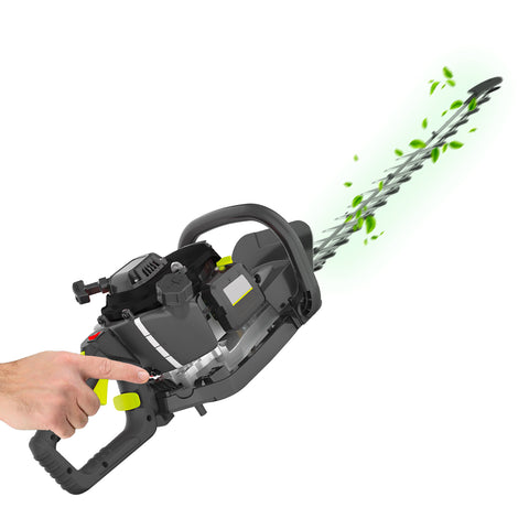 Heggenschaar met benzinemotor en stalen mes, 56 cm, 650 W