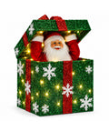 saint joy pacco regalo luminoso con babbo natale musicale e animato h30 cm ean 8056819081596