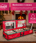 saint joy organizer multiuso per addobbi natalizi in tessuto oxford con manici e tasche ean 8050043127549