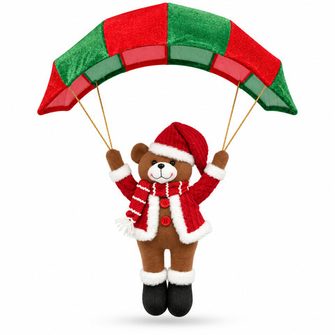 saint joy paracadute natalizio da appendere 80 cm con personaggio di natale 4 personaggi ean 8056819079845