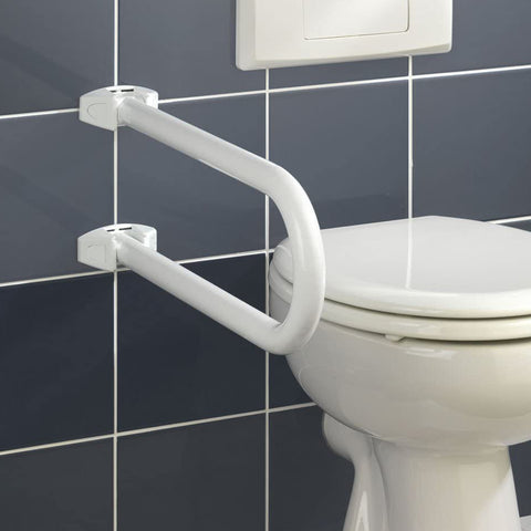 Poignée de salle de bains pliable en aluminium - capacité de charge de 120kg