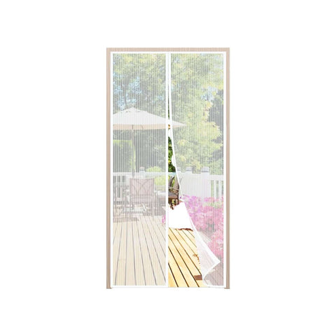 Vliegengordijn met magnetische sluiting, 240x140 cm, voor deuren, balkons en terrassen