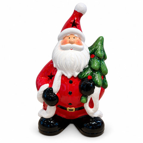 saint joy statuina natalizia in ceramica luminosa 26 cm con led 10 soggetti ean 8056819081961