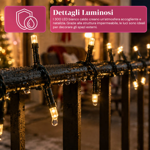 saint joy luci natalizie da esterno solari con telecomando 4 lunghezze ean 8050043128454