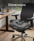 avilia home cuscino posturale ergonomico in memory foam forma a u per gambe e fianchi 44x37x9 cm ean 8052879011191