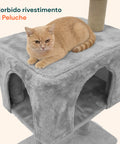 puppy lovers tiragraffi per gatti 120 cm con cuccia e amaca multilivello varie colorazioni ean 8054806950542