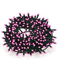 saint joy catena luminosa 180 led programmabile per interno esterno luci di natale con 8 giochi luce 7 colori disponibili cavo verde e trasformatore incluso ean 8056819081411