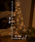 saint joy albero di natale luminoso da tavolo con filo di rame e cristalli ean 8050043128287
