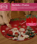 saint joy copri base albero di natale a120 cm in peluche 4 fantasie ean 8050043128331