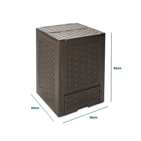 immagine-8-toomax-compostiera-da-giardino-in-rattan-300l-antracite-ean-8009371065016