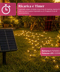 saint joy luci natalizie da esterno solari con telecomando 4 lunghezze ean 8050043128454