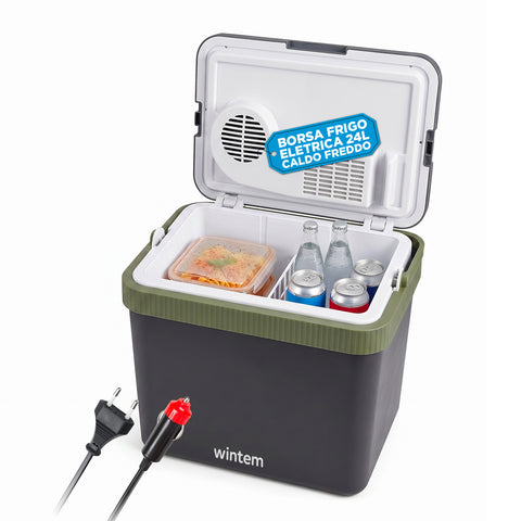 Sac isotherme électrique 24L chaud/froid – Rafraîchit jusqu’à -18°C sous la température ambiante et chauffe jusqu’à 65°C (40/50W)