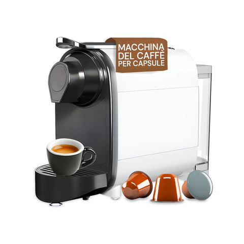 Compacte Nespresso-compatibele koffiemachine met uitneembaar reservoir van 700 ml
