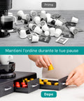 Avilia Portacapsule e Cialde con 3 Scomparti fino a 56 Capsule Design Moderno Ean 8056819052619