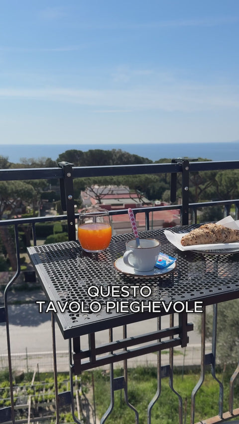 Avilia Tavolino Pieghevole Salvaspazio Multiuso per 2 Persone Compatto Resistente Metallo Facile da Riporre Ean 8056819052565
