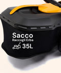 Tosaerba Elettrico 1400W a Spinta con Sacco 35L e 5 Altezze di Taglio
