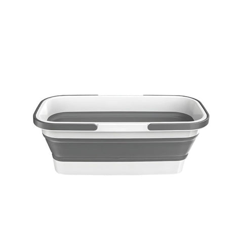Seau pliable 10 L gain de place en TPR résistant et au design compact