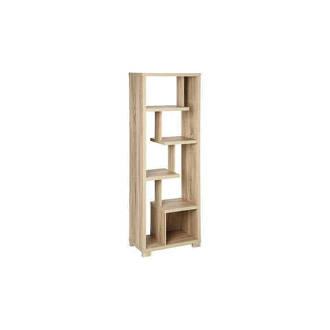 Boekenkast van beige MDF-hout 60x30x170 cm