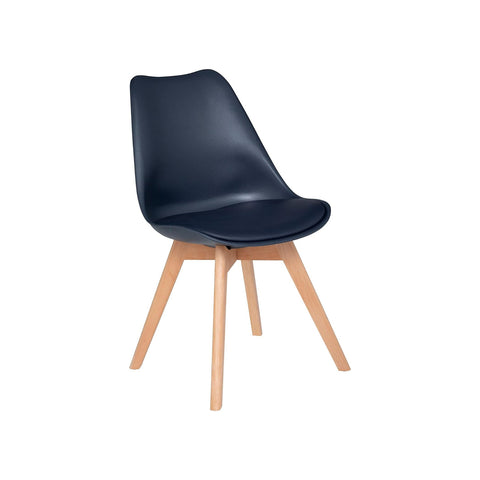 Chaise de table avec pieds en bois de hêtre