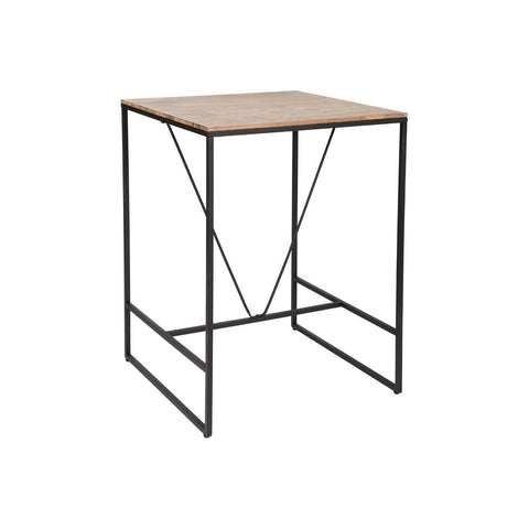 Bartafel van hout en metaal 80x80x98 cm