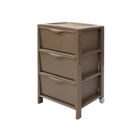 Commode Spring à 3 tiroirs moka