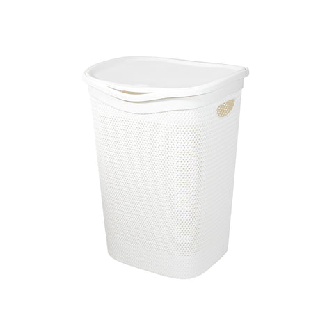 Panier à linge Intreccio 55 l blanc