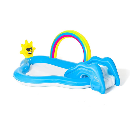 Piscine Arc-en-ciel avec toboggan 257x91cm