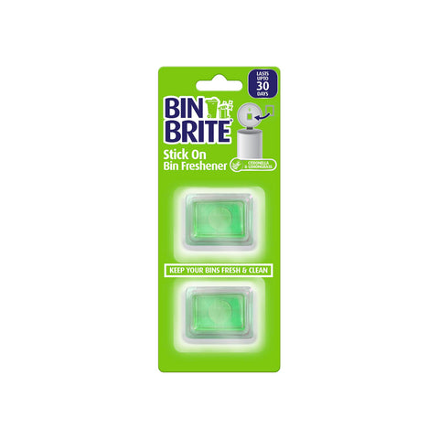Lot de 2 bâtonnets Bin Odour Neutraliser neutraliseurs d’odeurs au citron et à la citronnelle