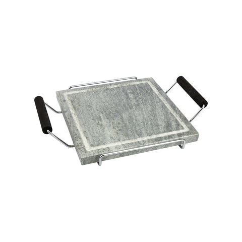 Pierre ollaire rectangulaire avec cadre 16x20cm