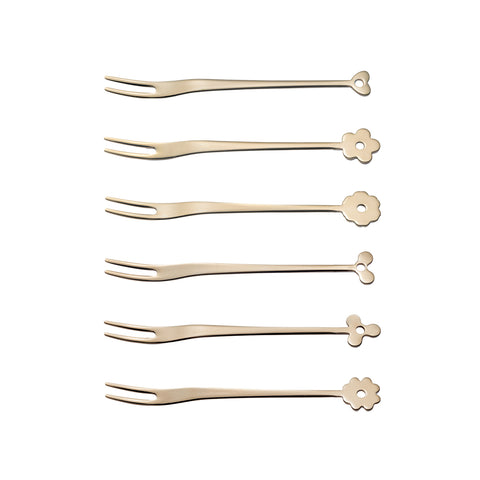 6 petites fourchettes pour apéritif Party Cadeau