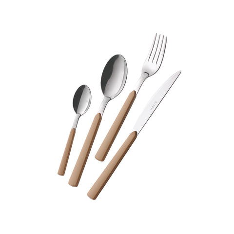 Set de 24 couverts en acier Fast sable