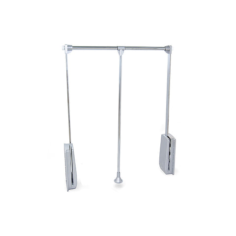 Uittrekbare kledingstang voor kledingkast, staal, 45-60x84 cm, chroom