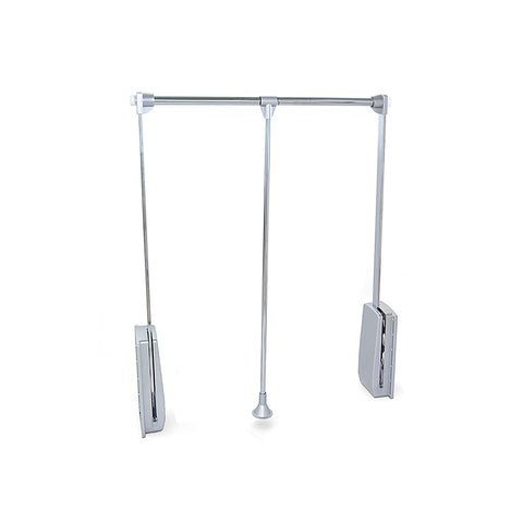 Uittrekbare kledingstang voor kledingkast, staal, 60-83x84 cm, chroom